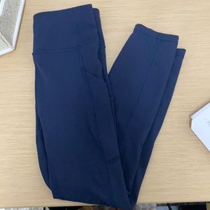 Lululemon Wunder Train Navy Leggings